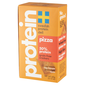 Swedish Protein Deli pizzakeksi 60g 50% protein gluteeniton