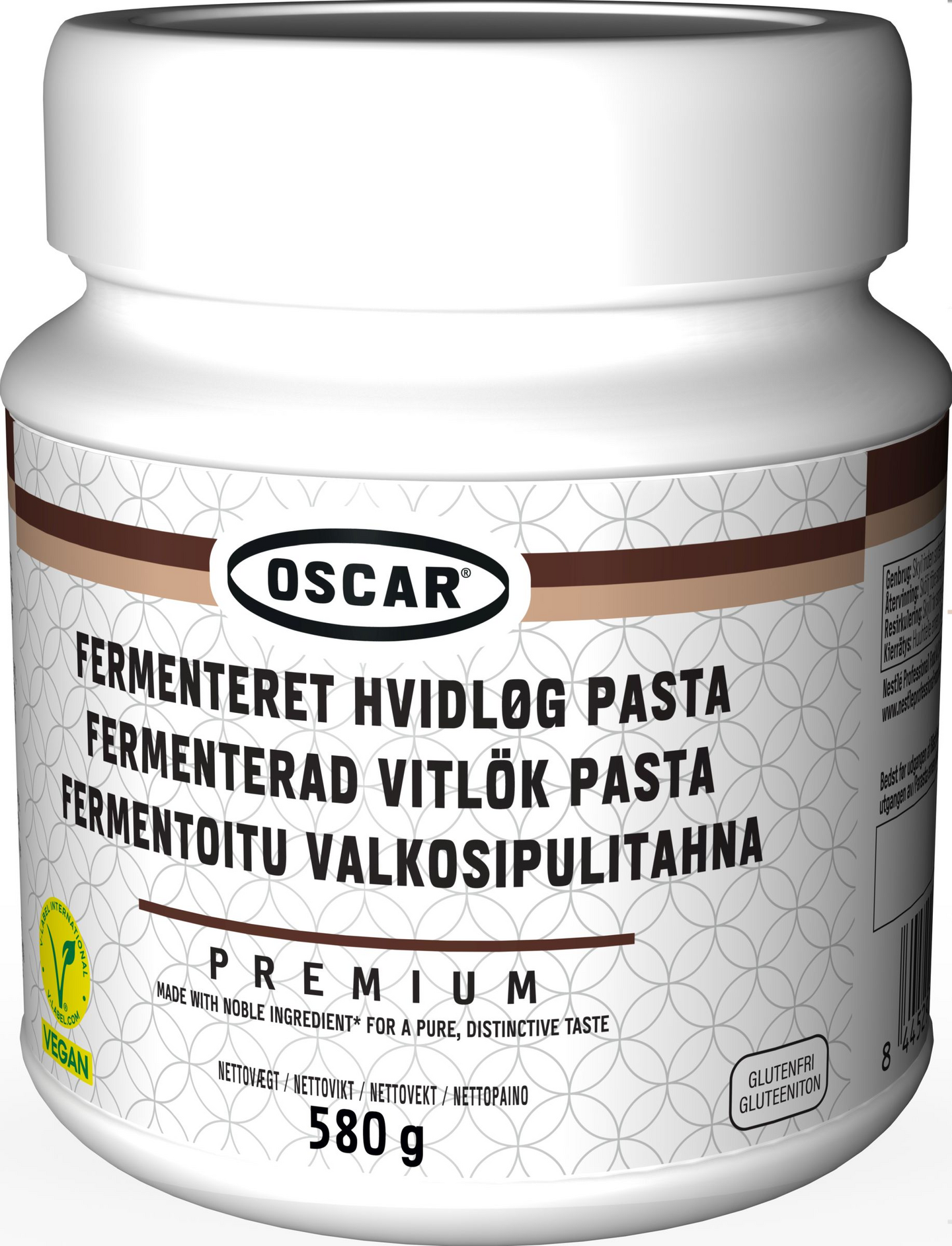 Oscar Premium fermentoitu valkosipulitahna 580g