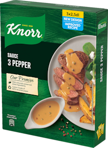 Knorr Kastikeaines 3 Pippurin kastike 3x28g