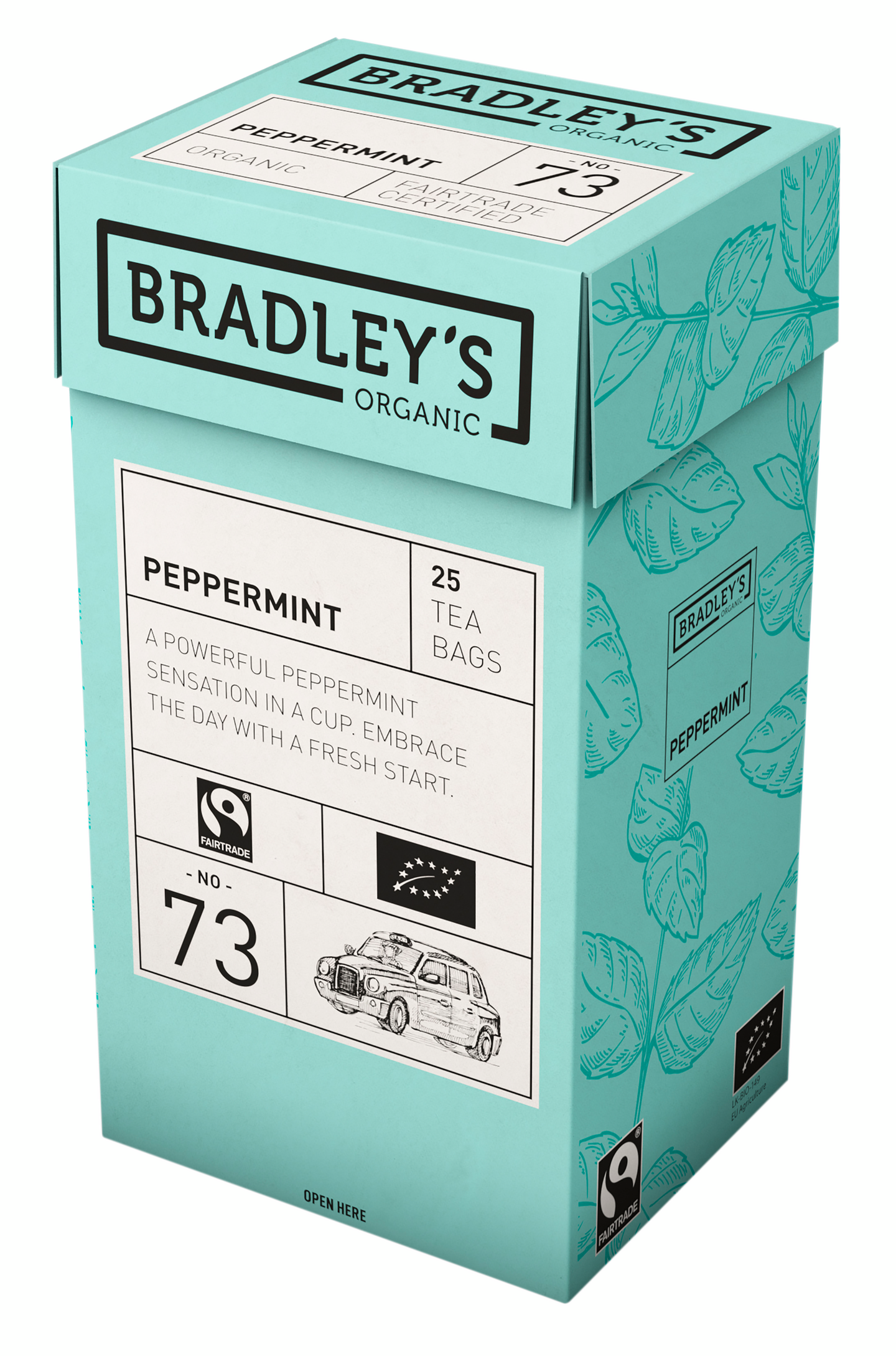 Bradley's Organic No. 73 peppermint yrttihauduke 25kpl Luomu Reilun kaupan
