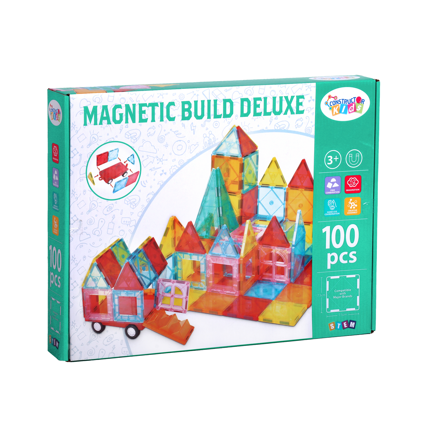 CONSTRUCTOR KIDS MAGNETIC BUILD DELIXE 1