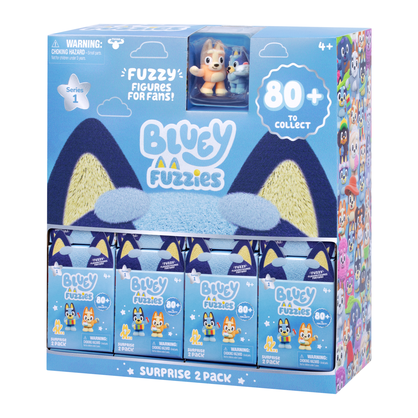 Bluey Fuzzies -hahmo 2 kpl, nukkapinta