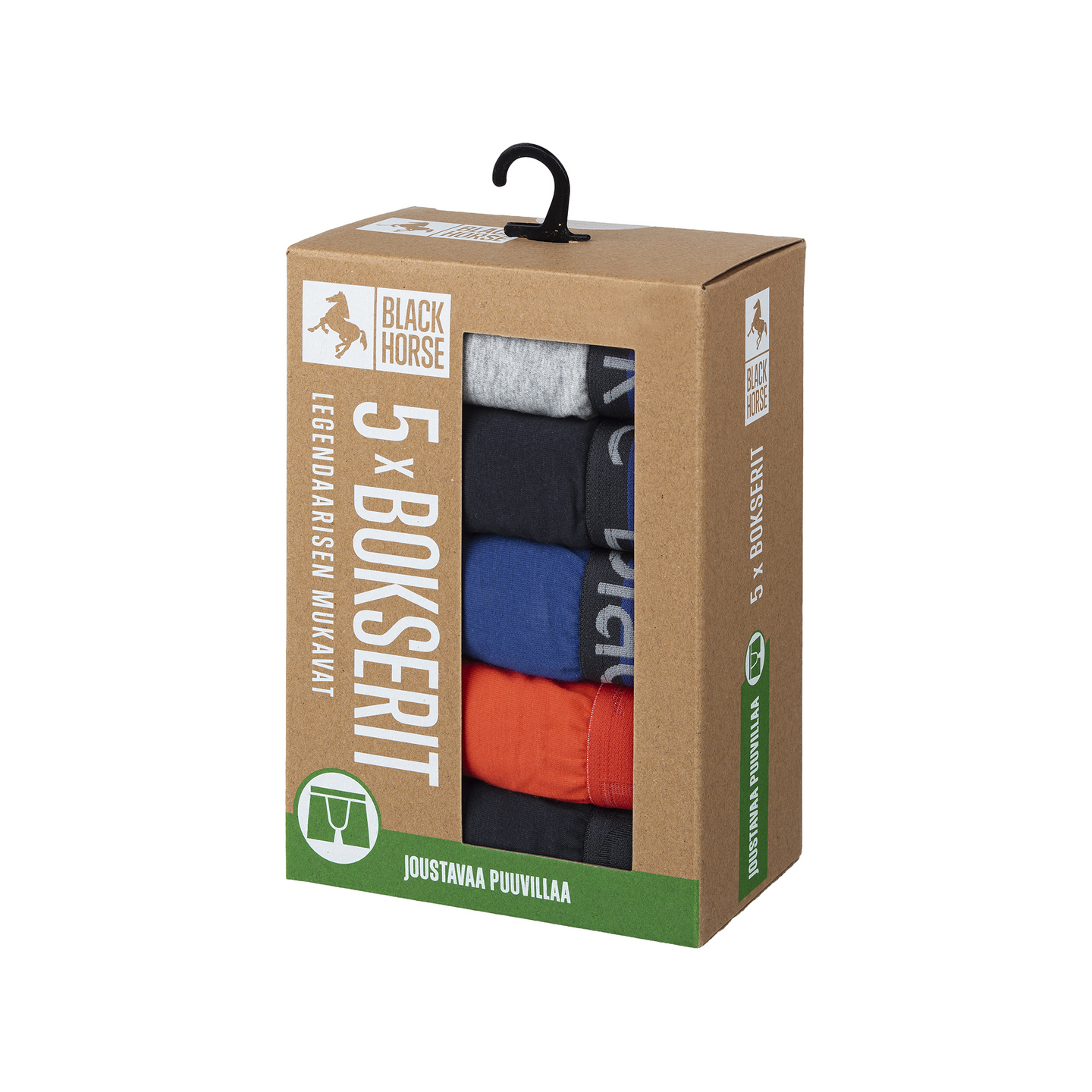 Black Horse I179 bokserit 5kpl/pkt