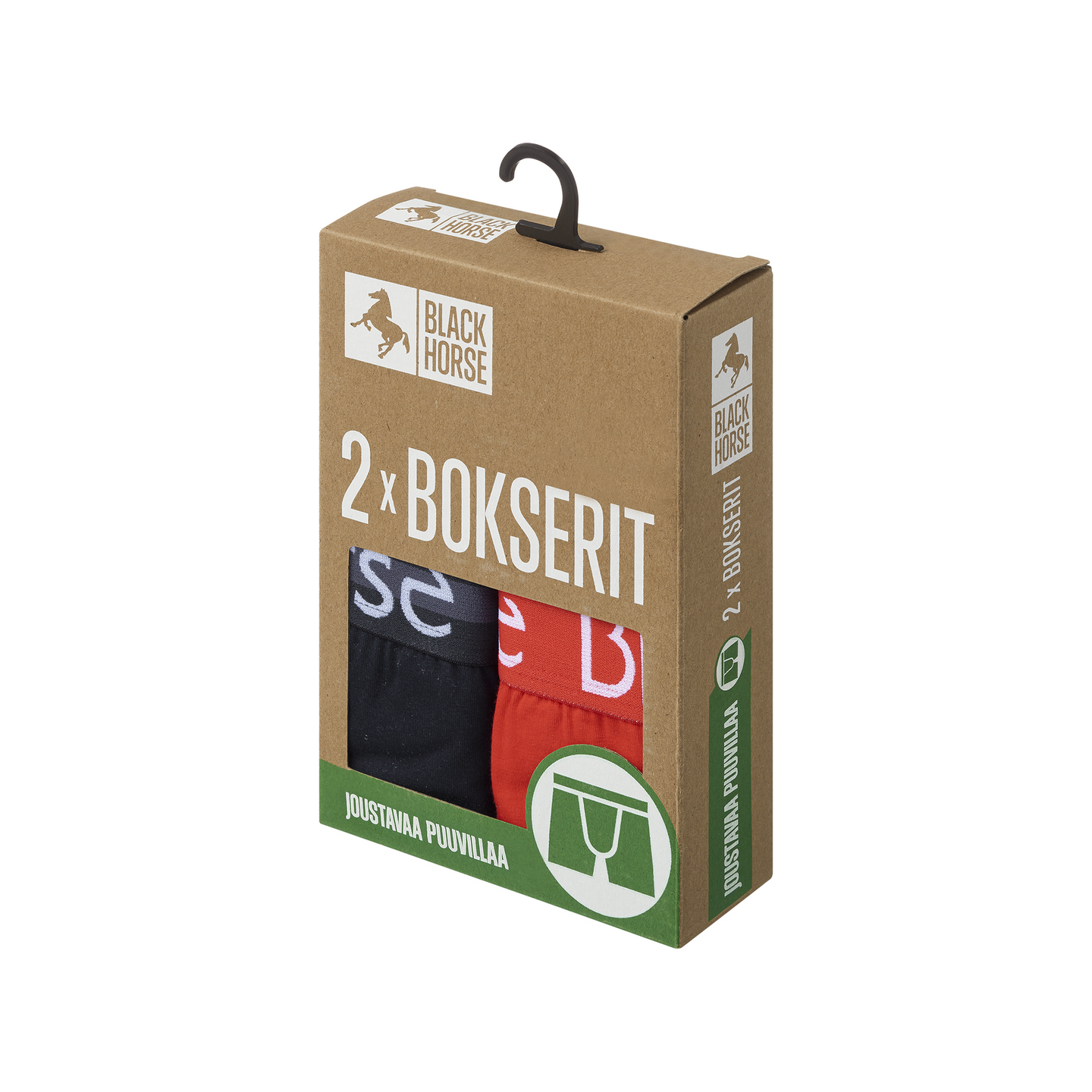 Black Horse I177 bokserit 2kpl/pkt
