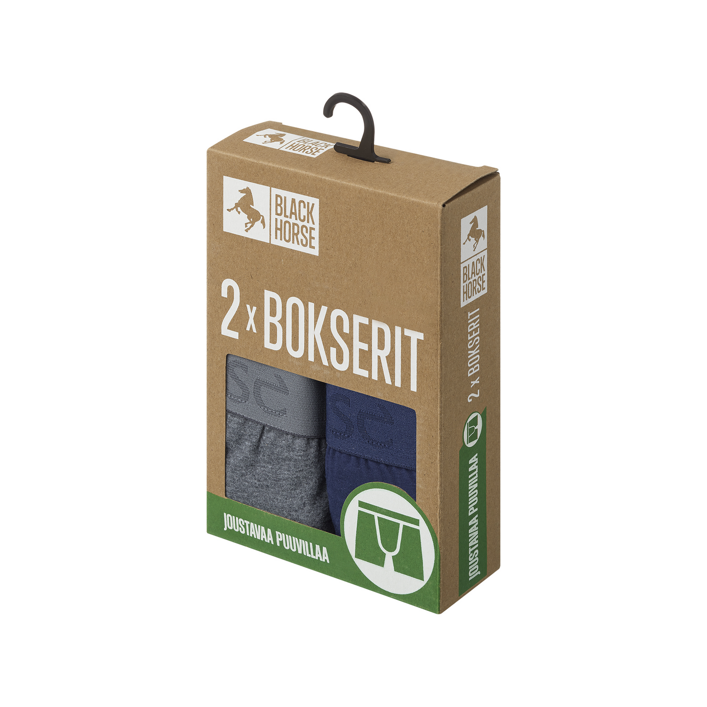 Black Horse I177 bokserit 2kpl/pkt