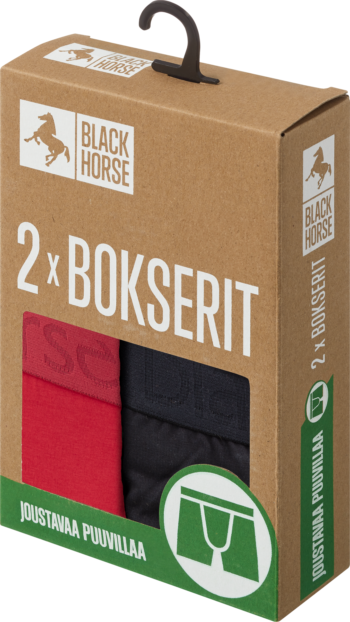 Black Horse I193 bokserit 2kpl/pkt