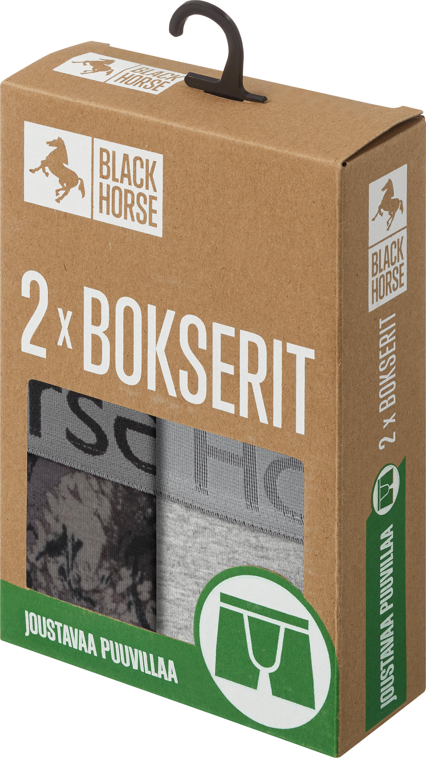 Black Horse I193 bokserit 2kpl/pkt