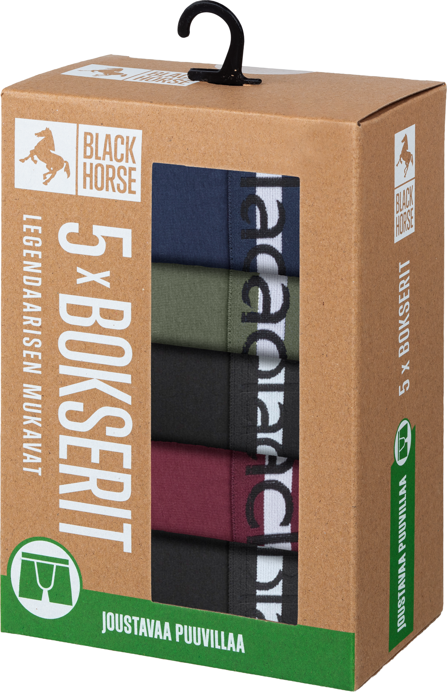 Black Horse I197 bokserit 5kpl/pkt