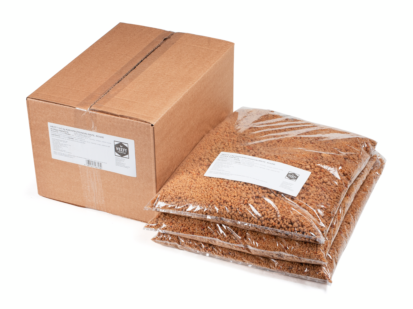 Weefy kasviproteiinivalmiste rouhe 3x3kg pakaste