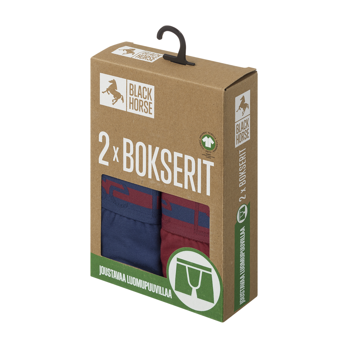 Black Horse I124 bokserit 2kpl/pkt