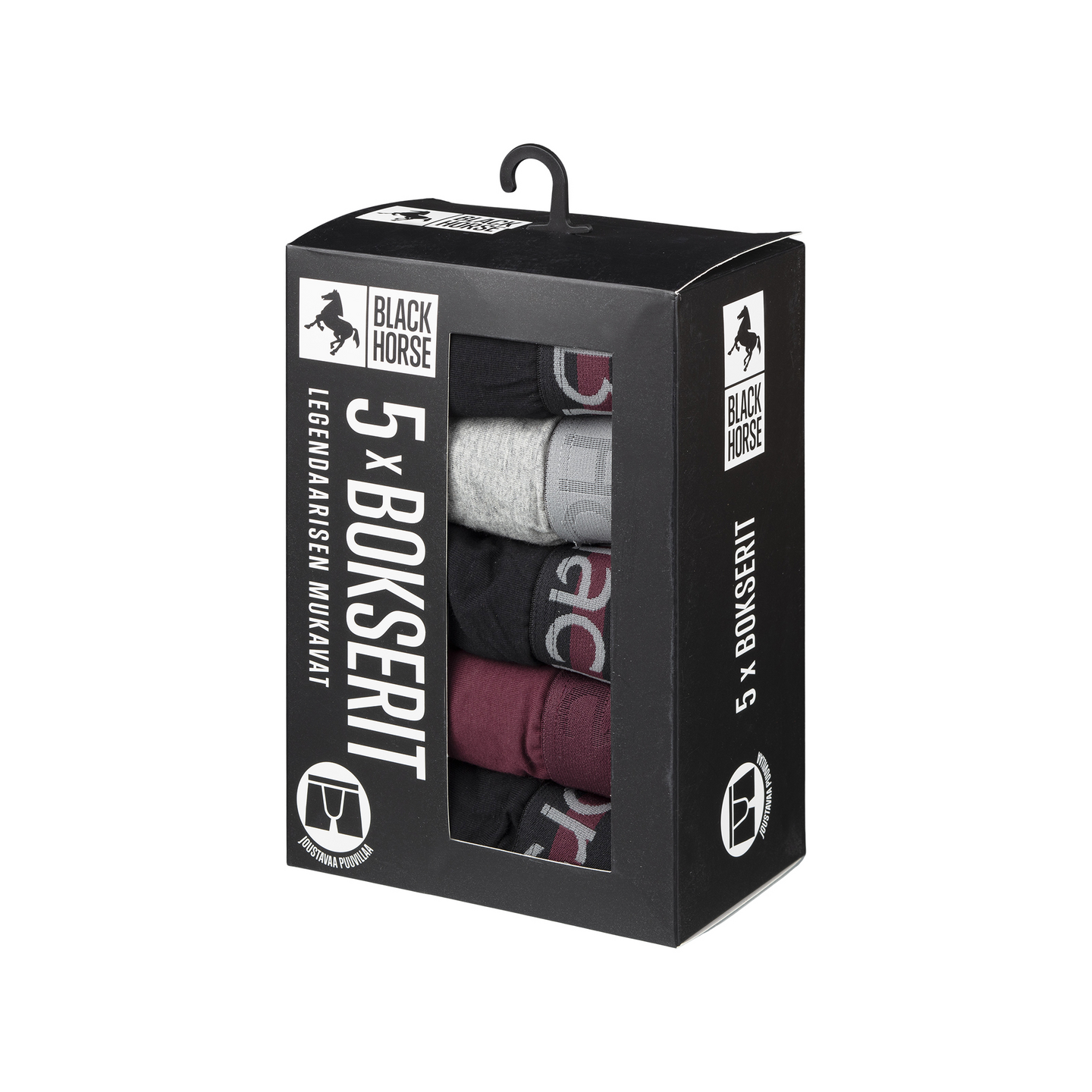 Black Horse I137 bokserit 5kpl/pkt