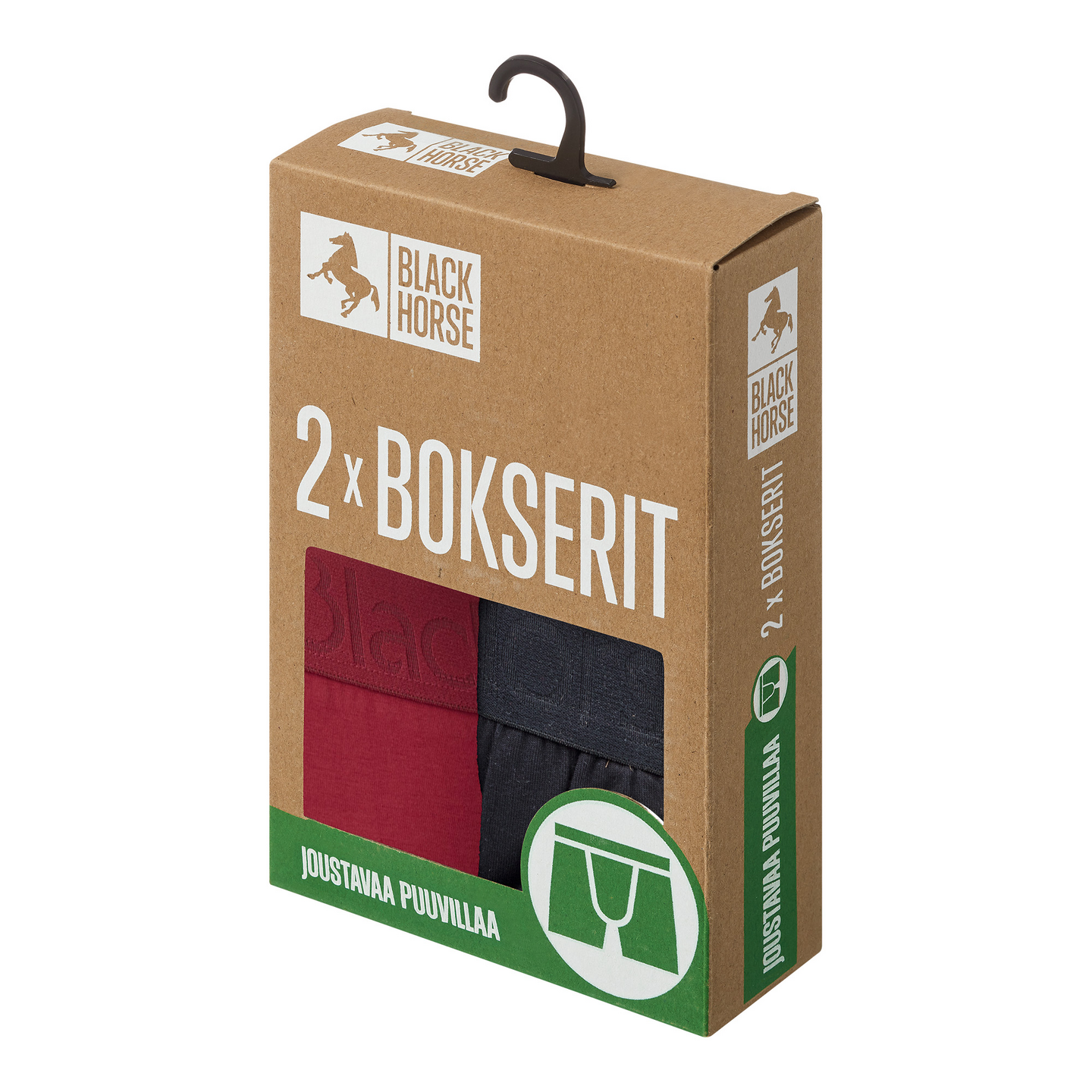 Black Horse I151 bokserit 2kpl/pkt