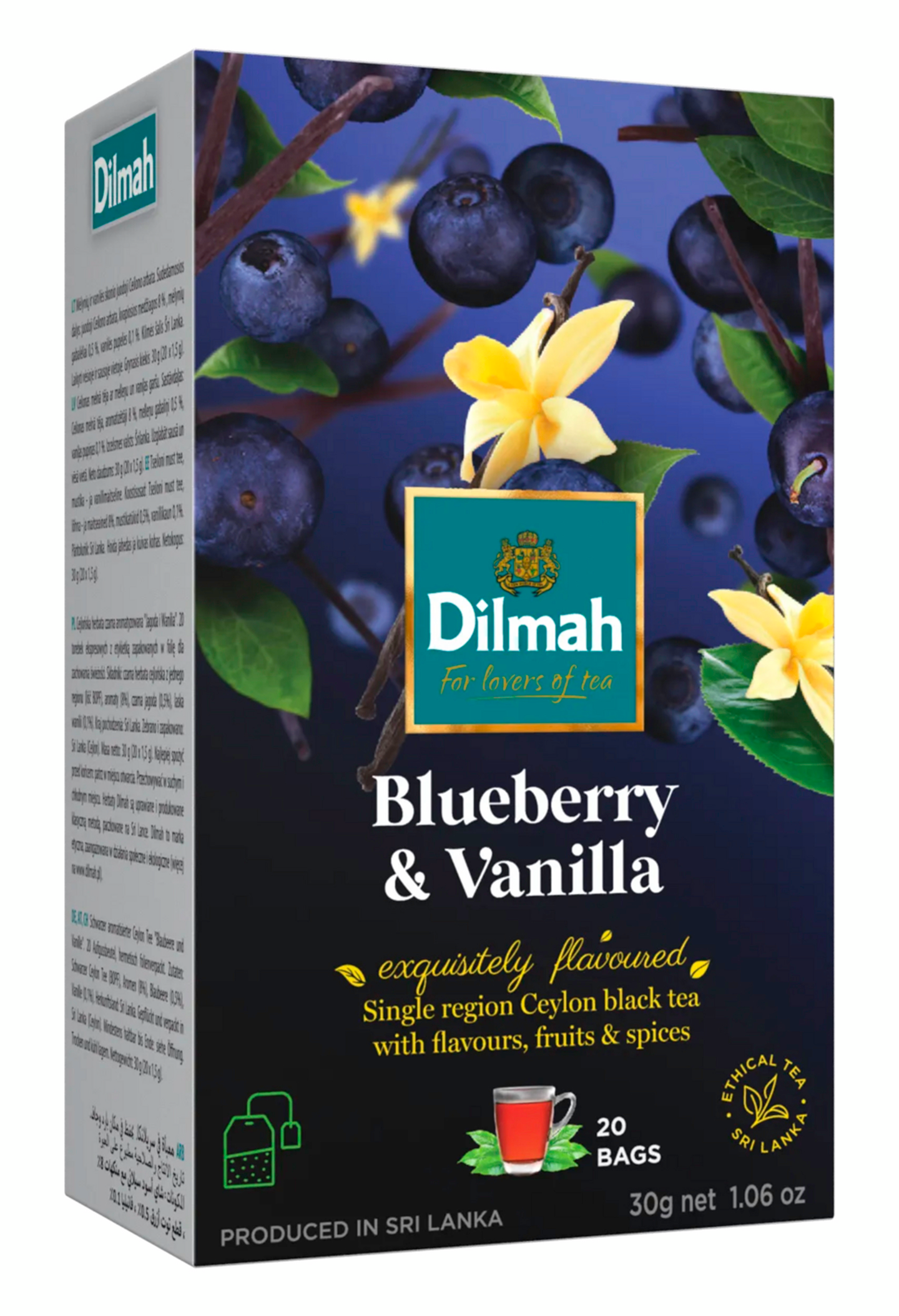 Dilmah Mustikka-vaniljatee 20x1,5g