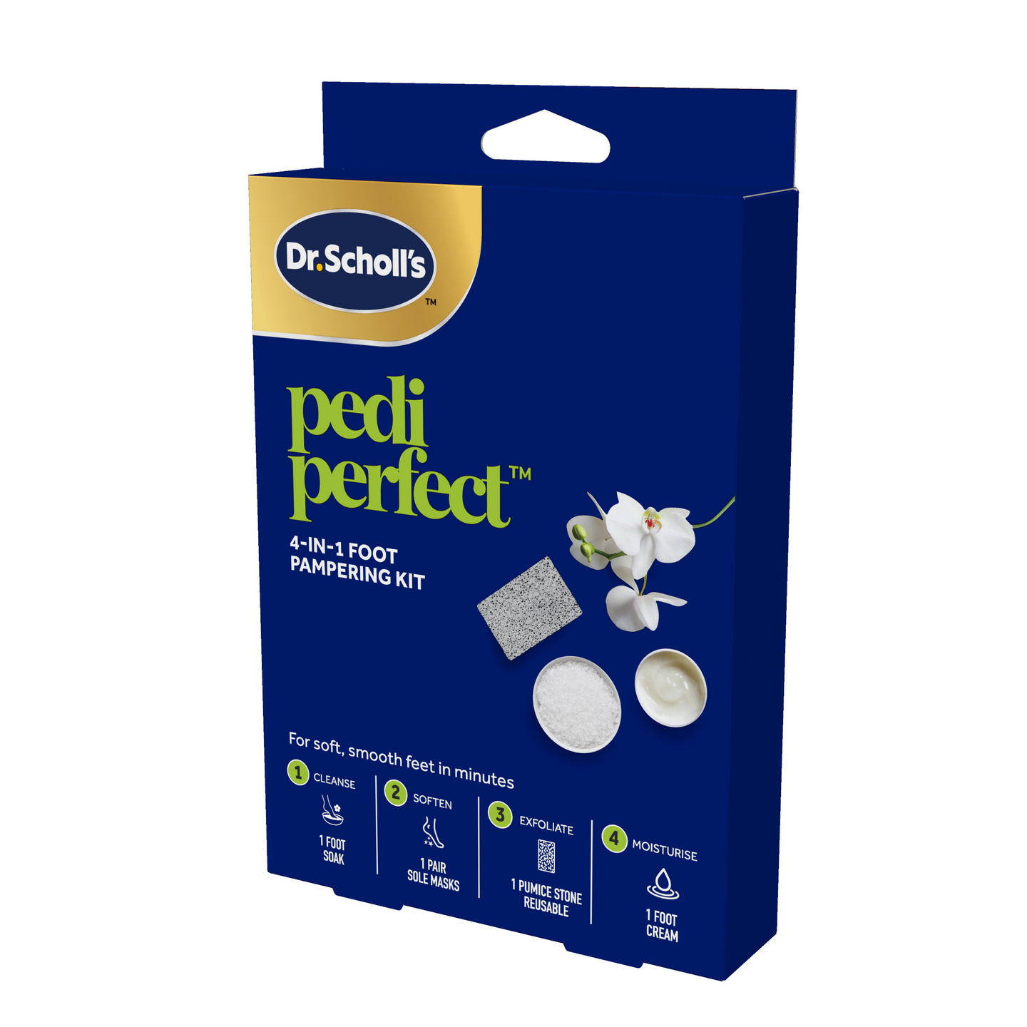 Dr. Scholl's Pedi Perfect 4-in-1 Jalkojenhoitosetti
