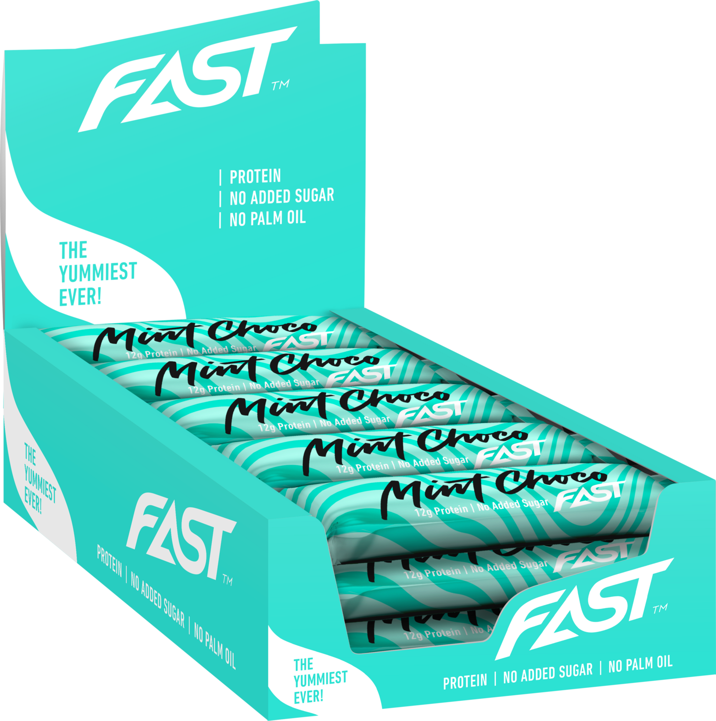 FAST Mint Choco 42 g monikerroksinen proteiinipatukka