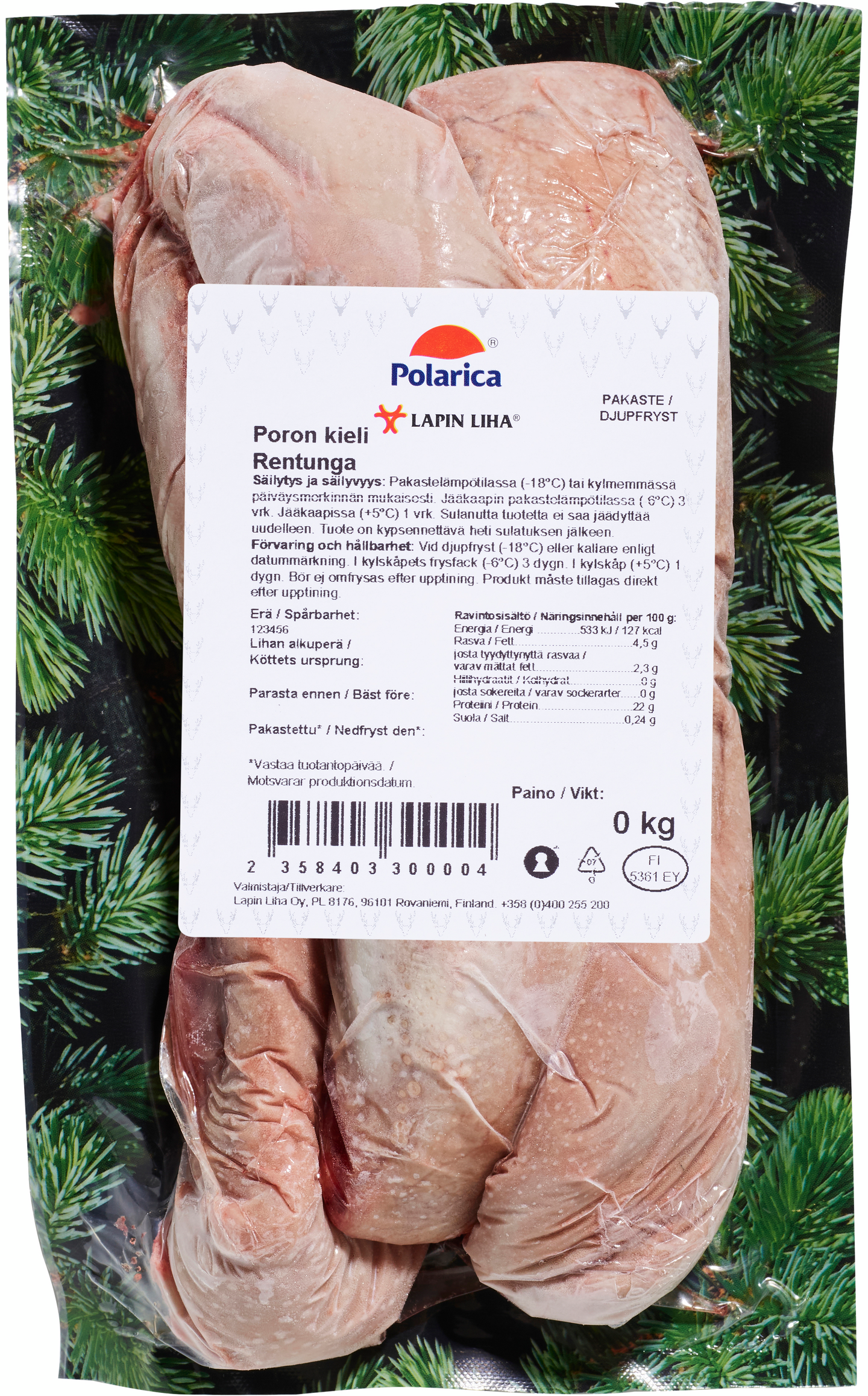 Lapin Liha poronkieli n. 150g pakaste