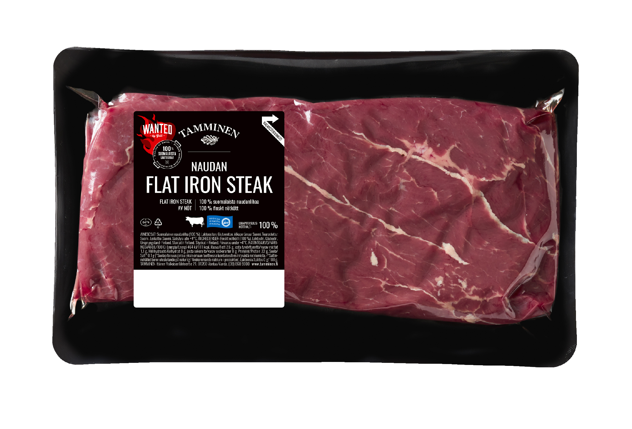Tamminen Naudan Flat Iron steak n. 450 g
