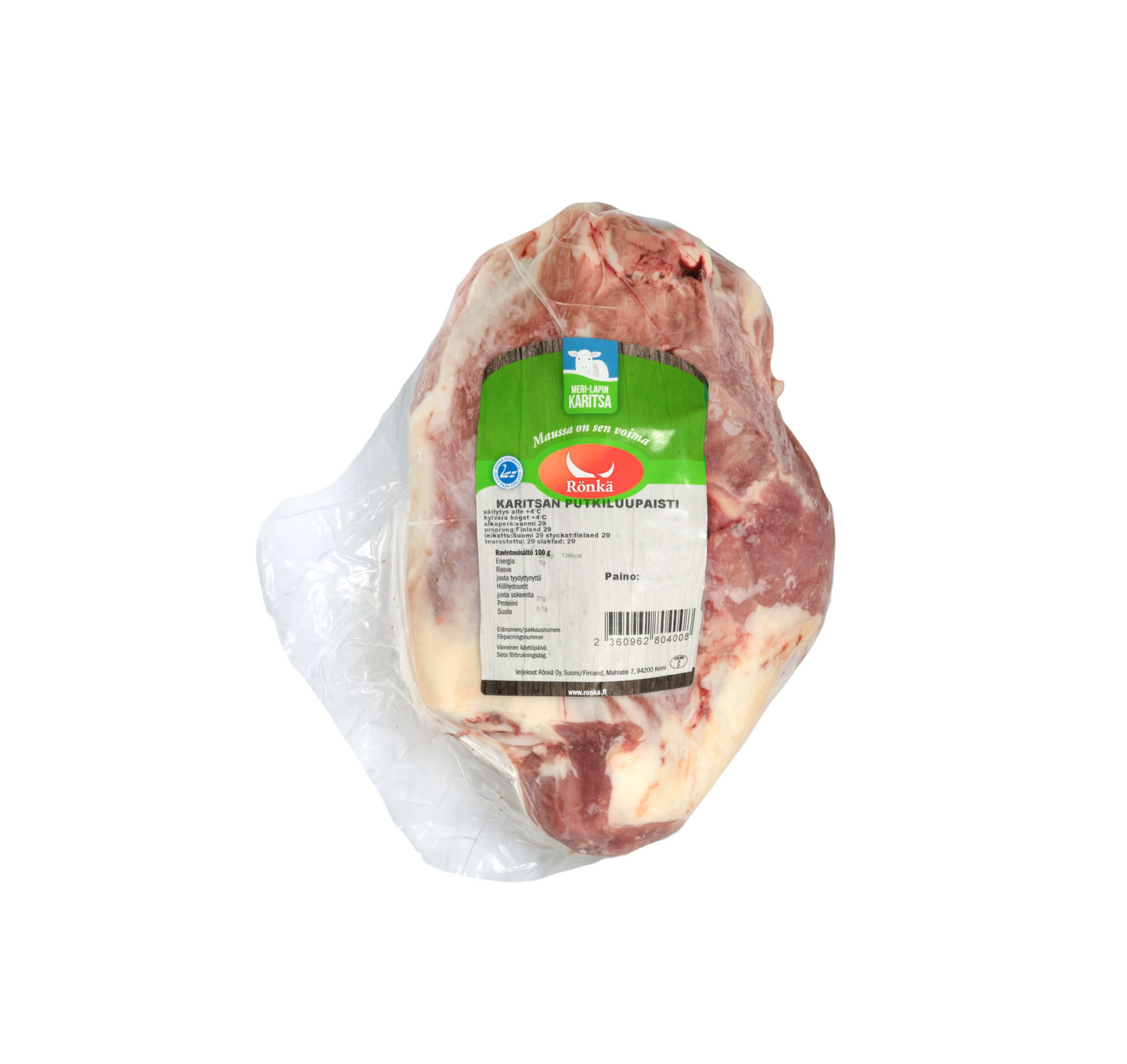 Rönkä Karitsan paisti putkiluulla tuore noin 2kg