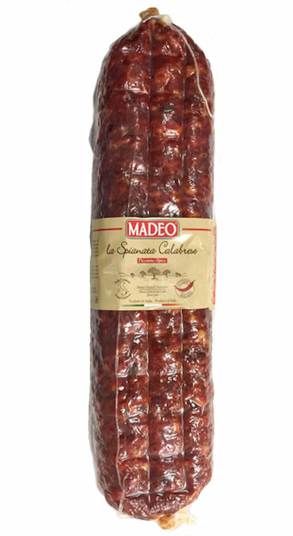 Madeo Salame Spianata Calabrese picante n. 1,8kg — HoReCatukku Kespro