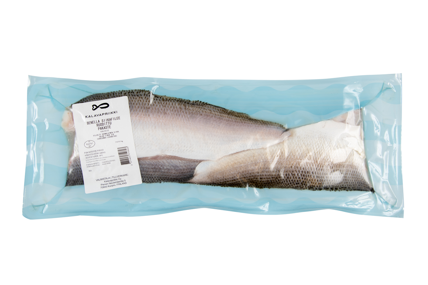 Kalavapriikki benella siikafilee ruodittu n. 160g/ n. 7kg pakaste