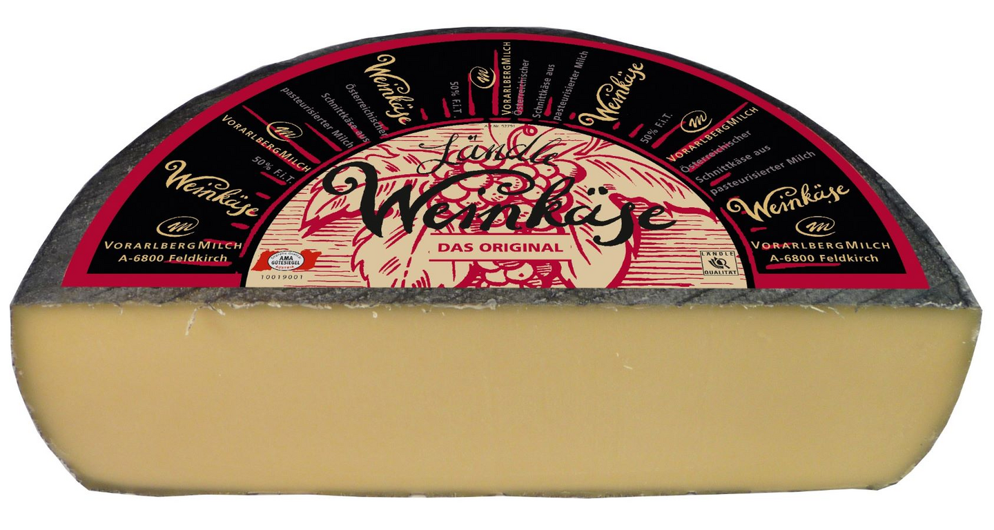 Vorarlberg Milch Ländle Weinkäse, Itävaltalainen puolikova juusto