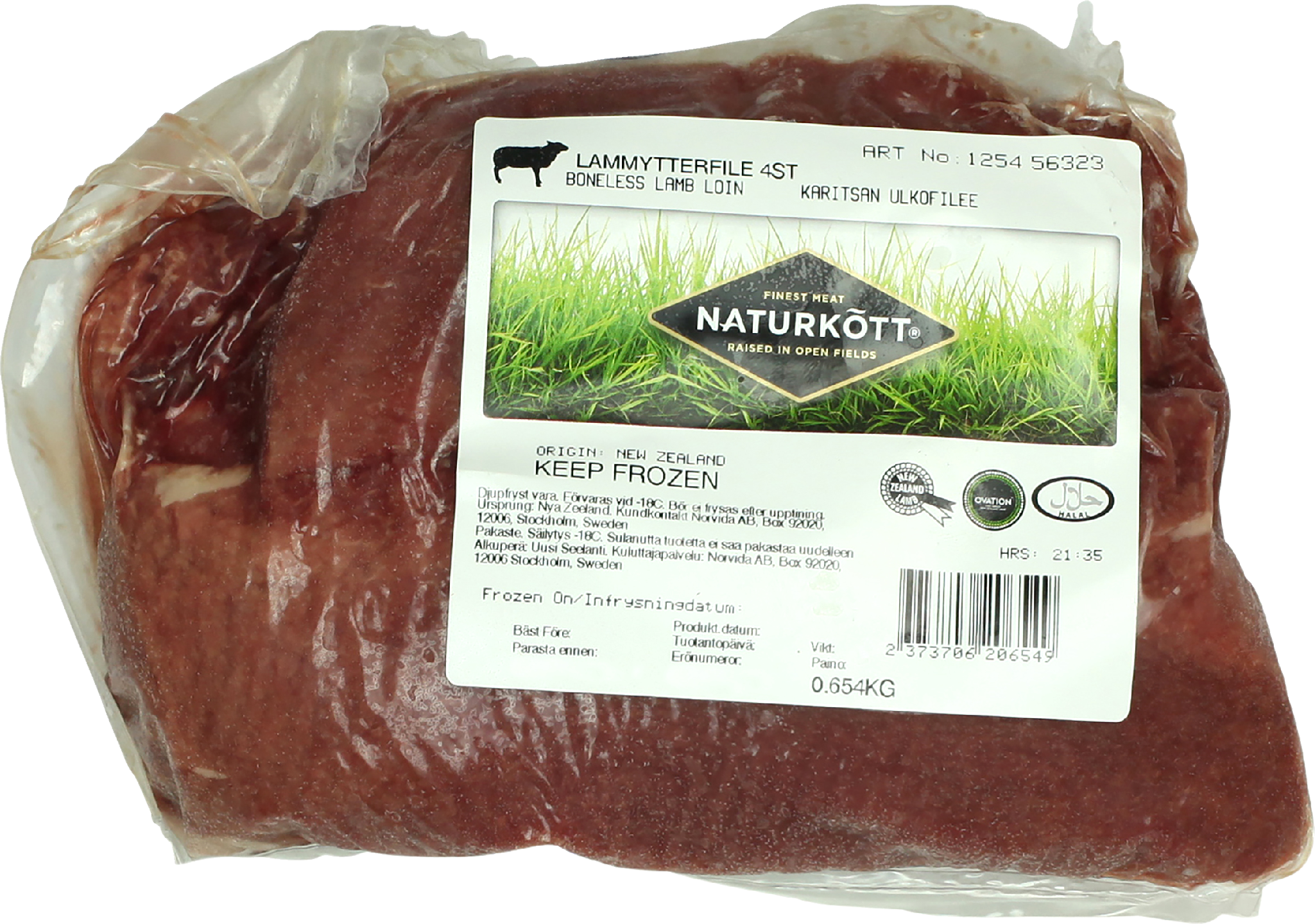 Naturkött karitsan ulkofilee n. 800 g pakaste