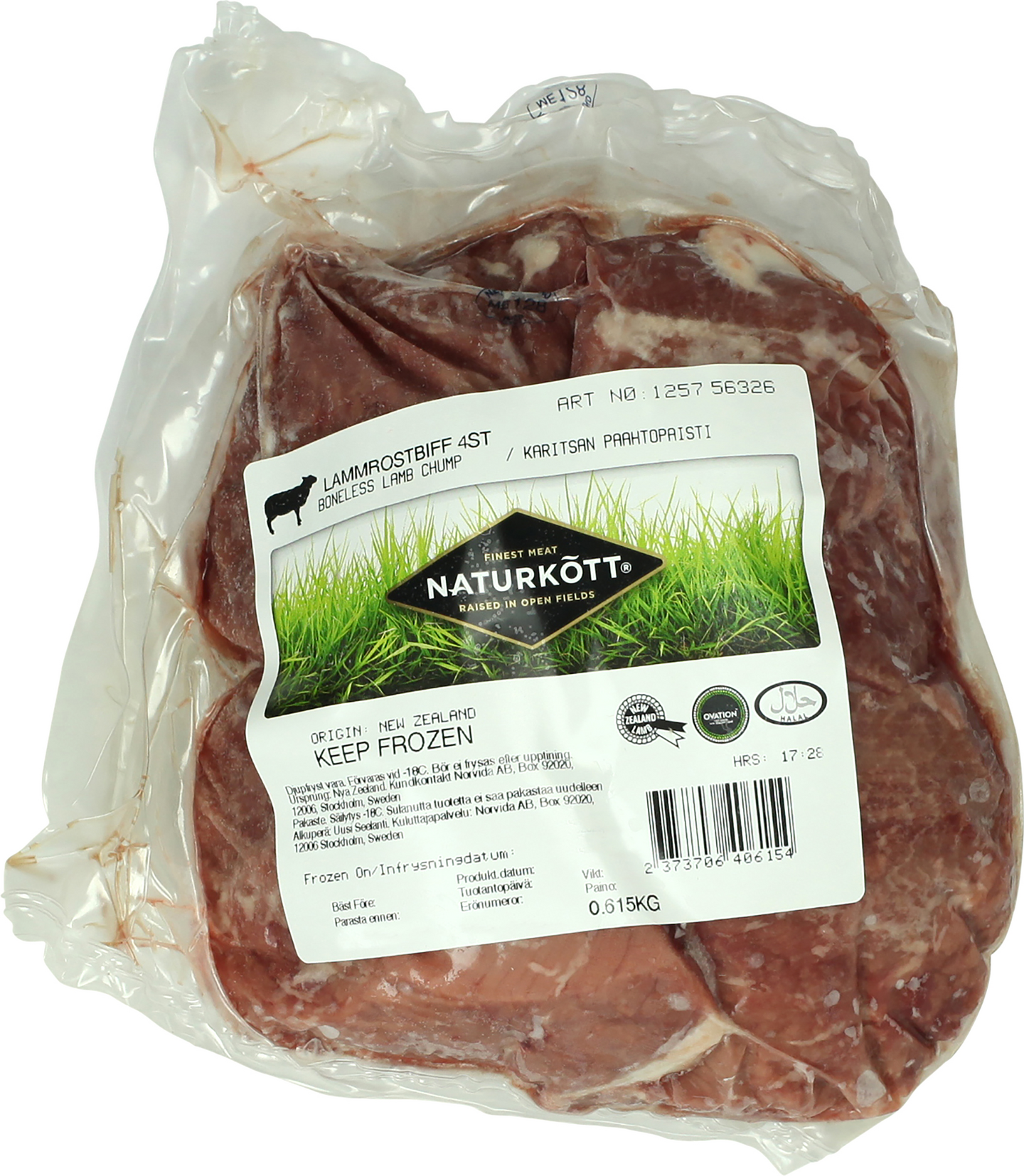 Naturkött karitsan paahtopaisti n. 800g pakaste