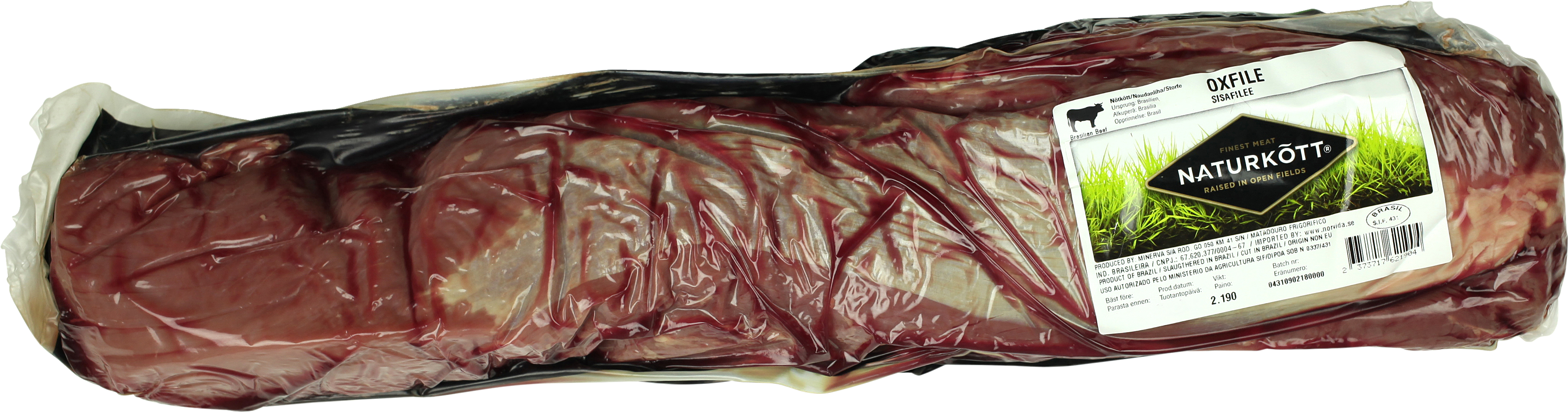 Naturkött Härän sisäfile n.1,9kg tuore