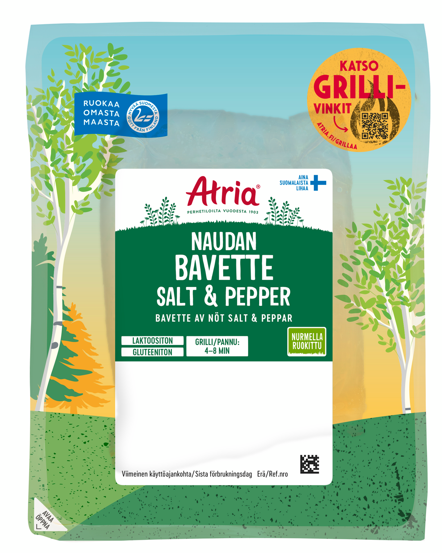 Atria naudan bavette salt & pepper n. 400 g