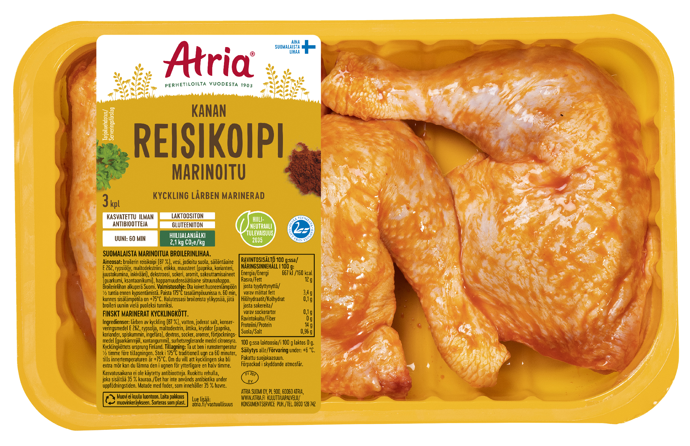 Atria marinoitu kanan reisikoipi n. 1,1 kg