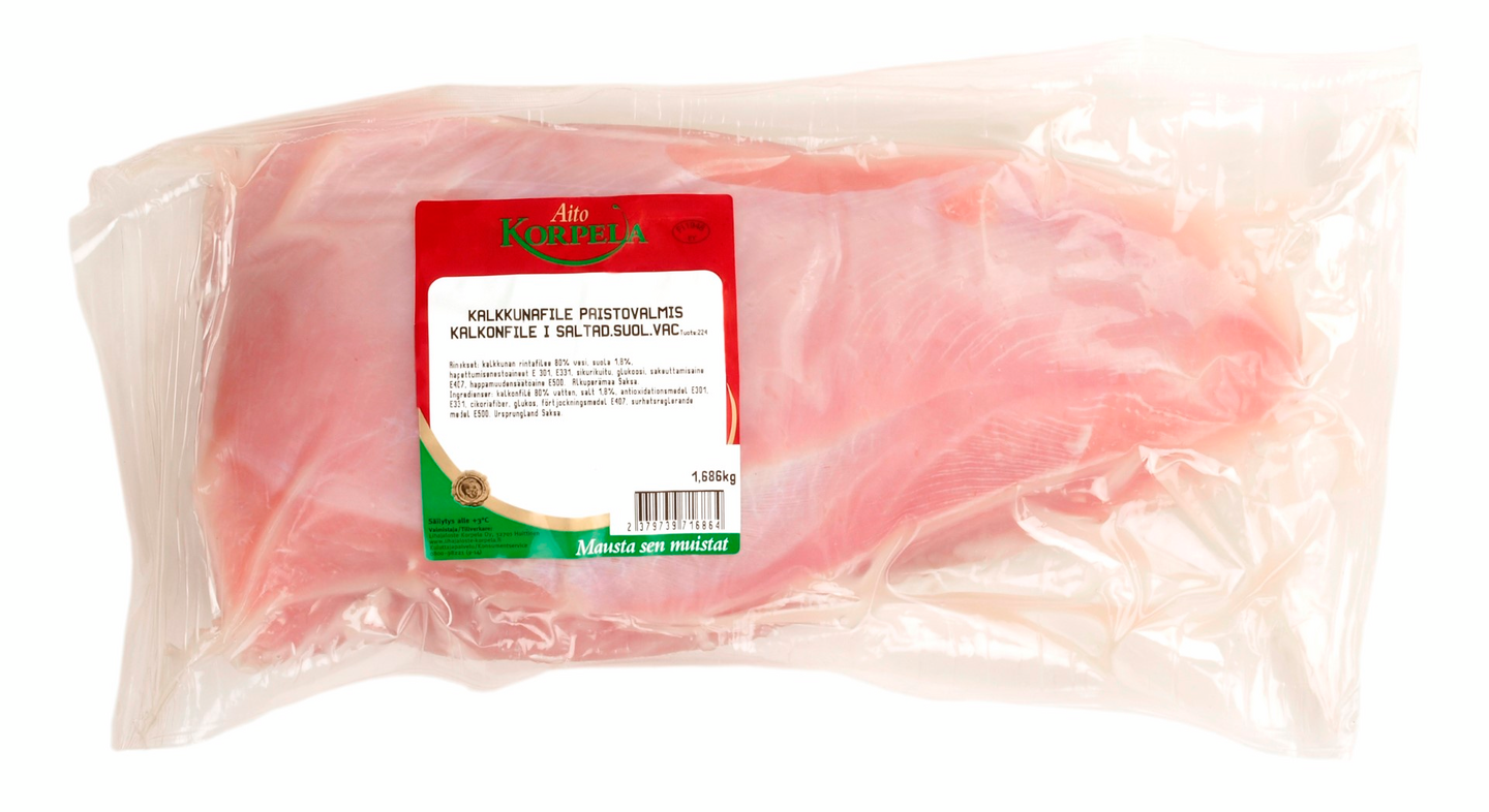 Korpelan kalkkunanfilee suolattu n. 1,5 kg paistovalmis