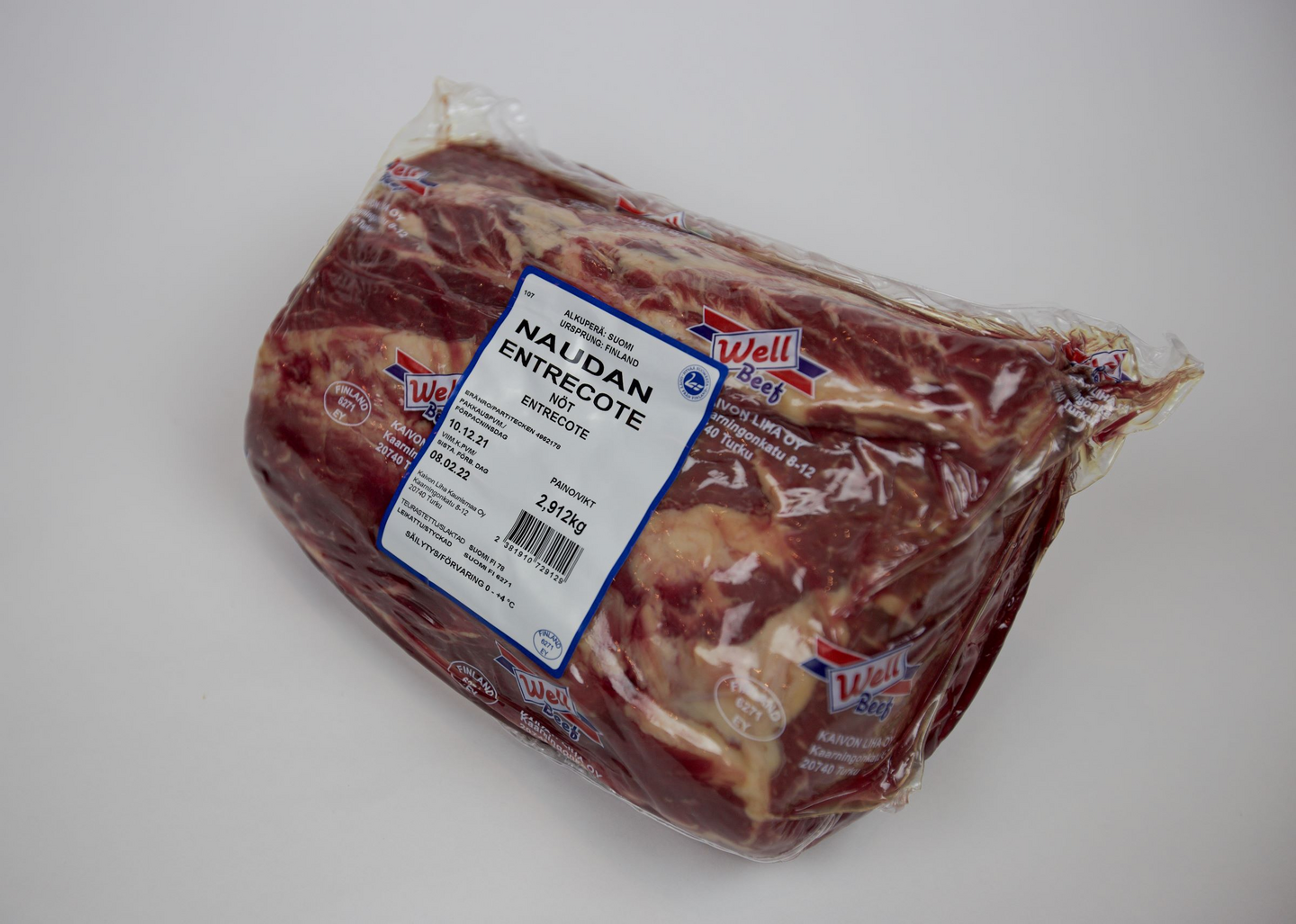 Well Beef Naudan entrecote n. 2kg