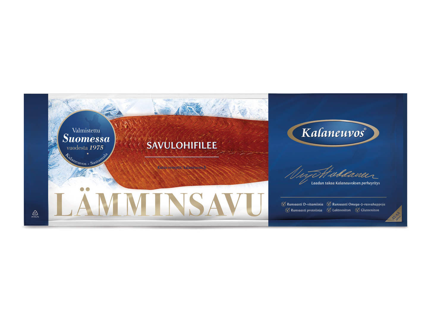 Kalaneuvos savustettu lohifilee n. 850g vakuumipakattu