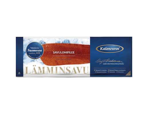 Kalaneuvos savustettu lohifilee n. 850g vakuumipakattu