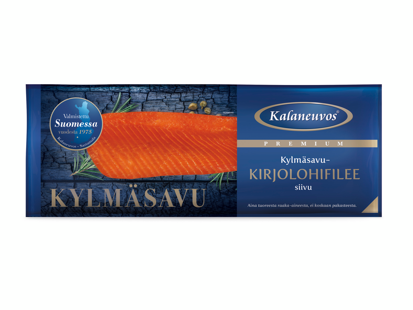 Kalaneuvos kylmäsavukirjolohifileesiivu n. 750g