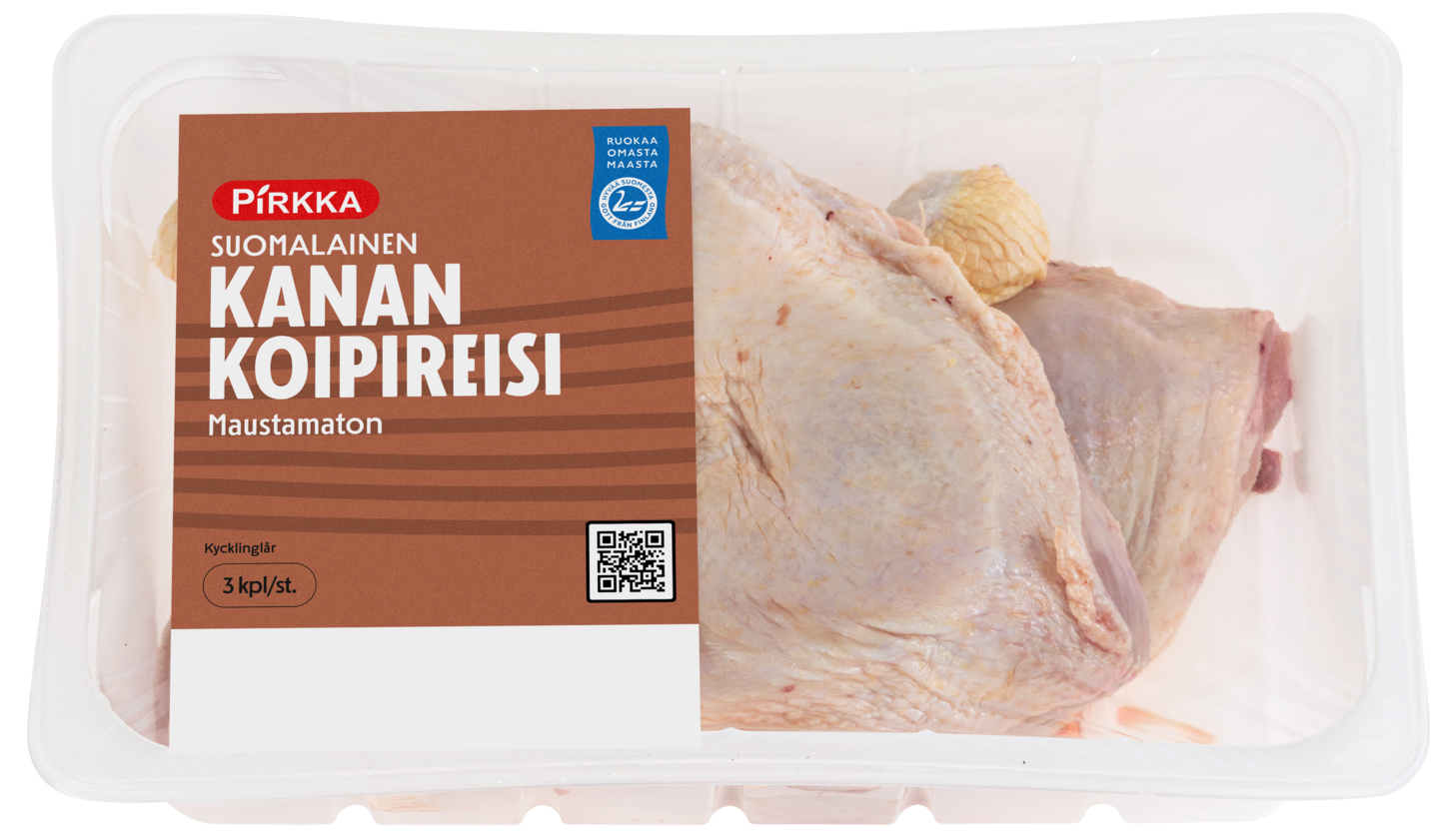 Pirkka kanan koipireisi maustamaton 3kpl/n.1,1kg KRuoka Verkkokauppa