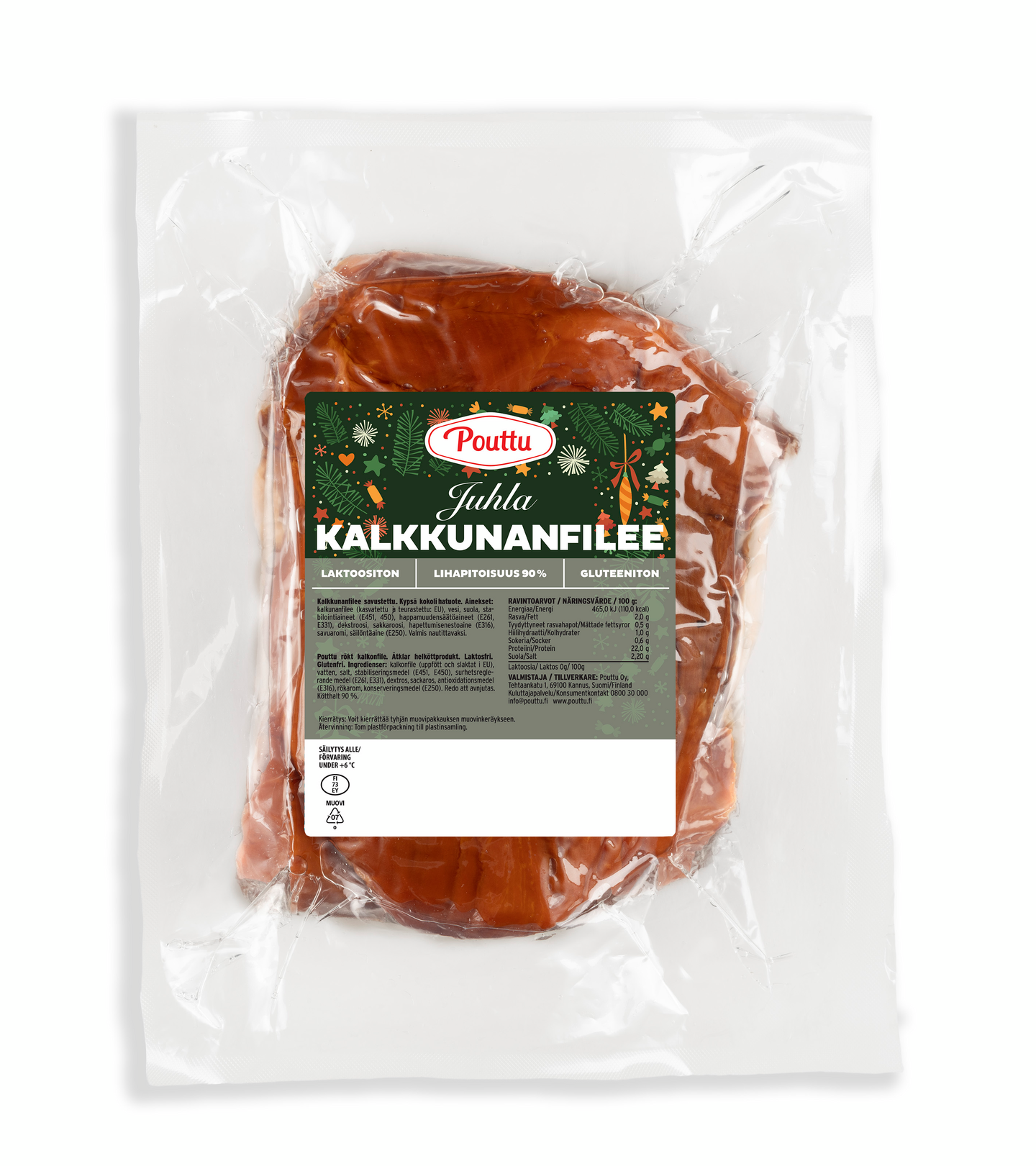 Pouttu kalkkunafilee savustettu n. 600g