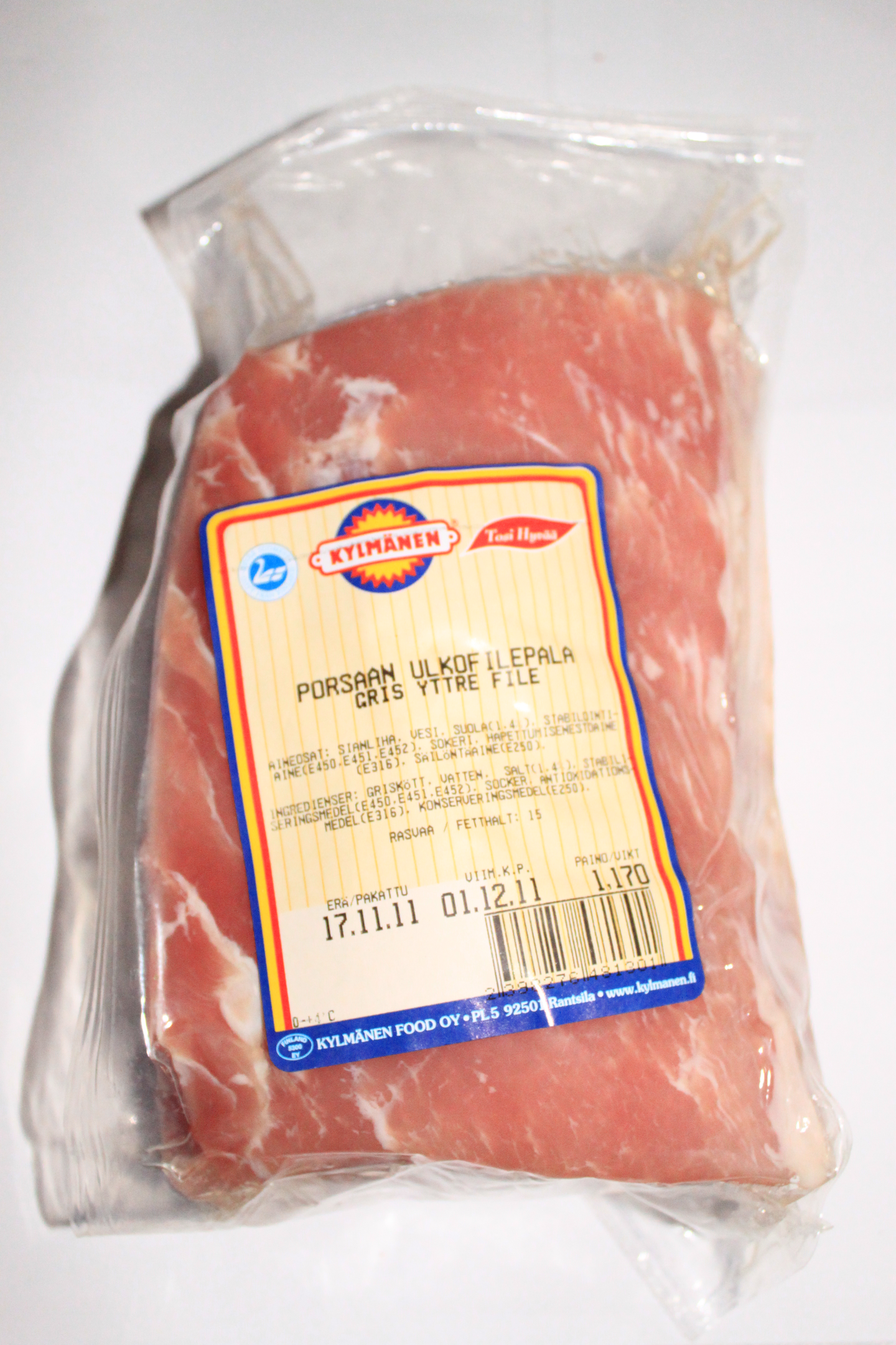 Kylmänen Porsaan kalvoton Ulkofile pala n. 1 kg Liha | K-Ruoka Verkkokauppa