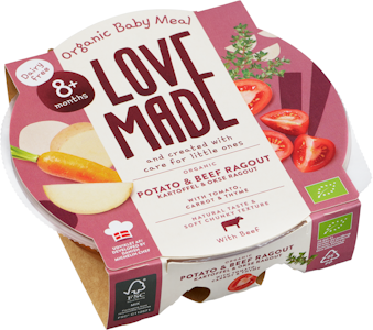 Lovemade Luomu perunaa & naudanlihaa 185g 8kk