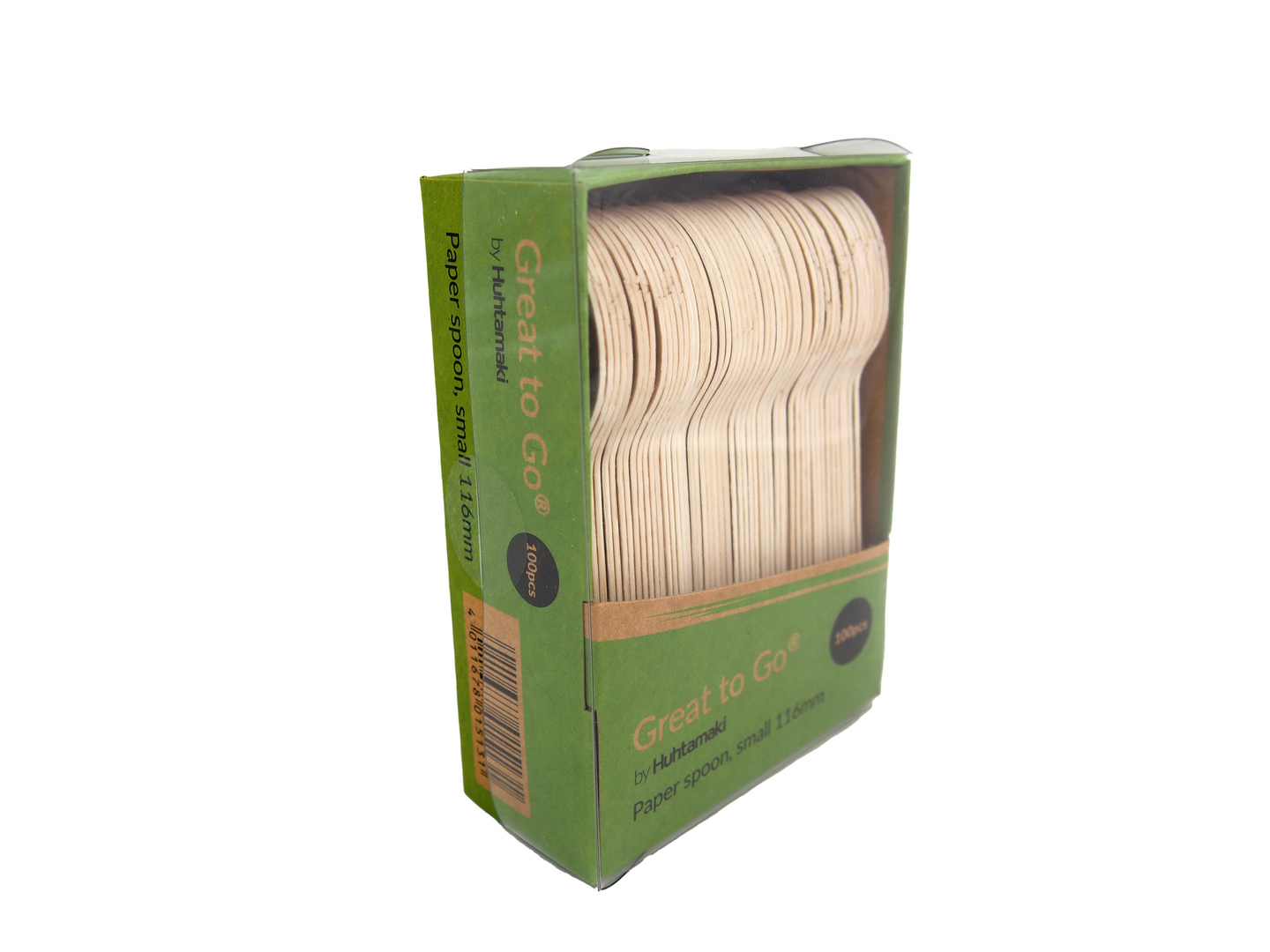 Hmäki paperilusikka 116mm 100kpl kraft