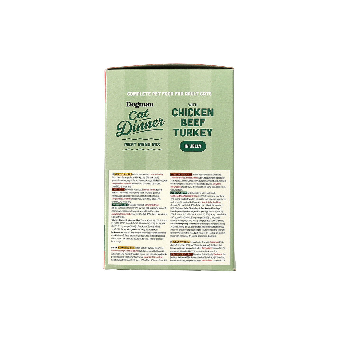 Dogman Cat Dinner Meat Menu Mix Jelly 12x85g