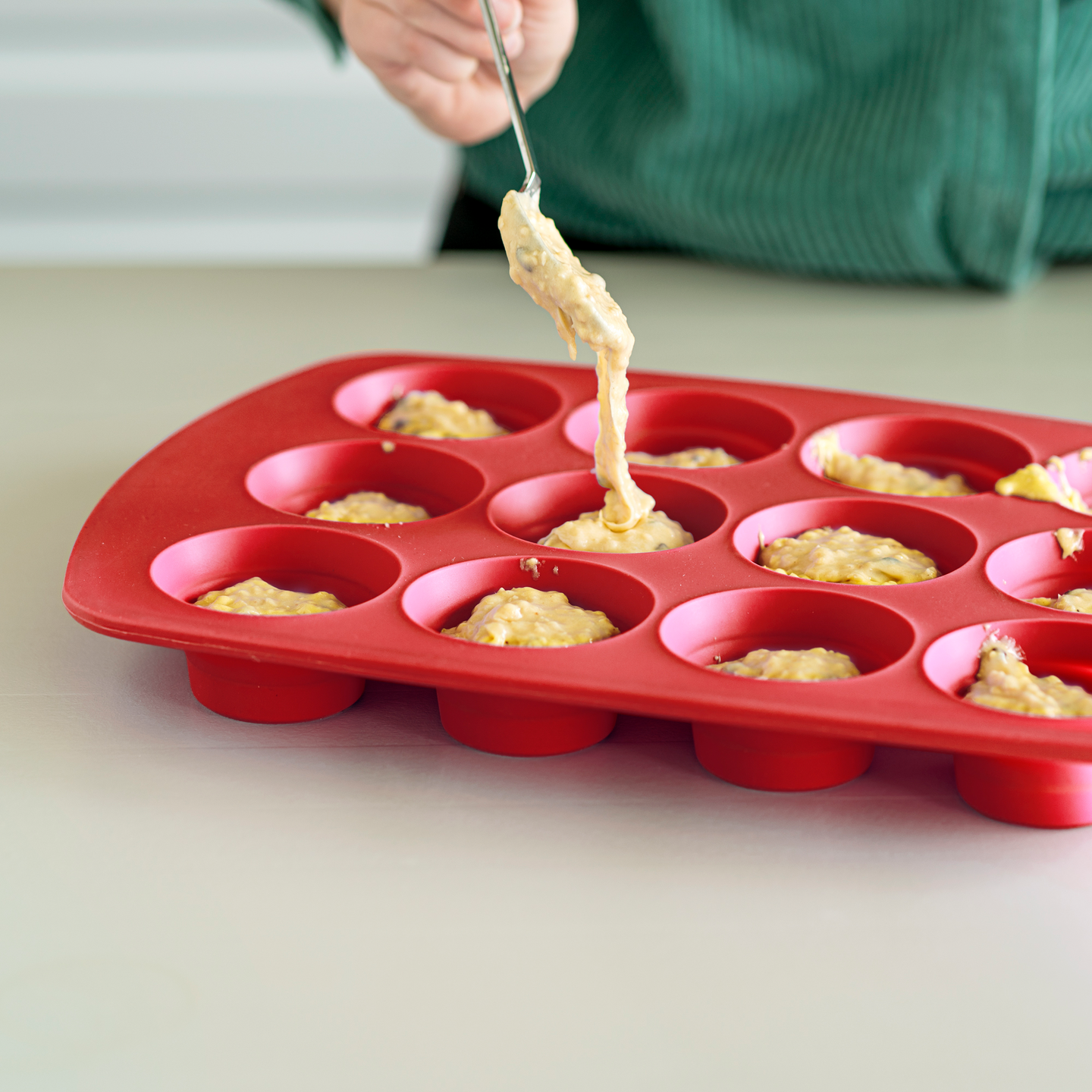 Heirol muffinssivuoka 12 kuppia silikoni