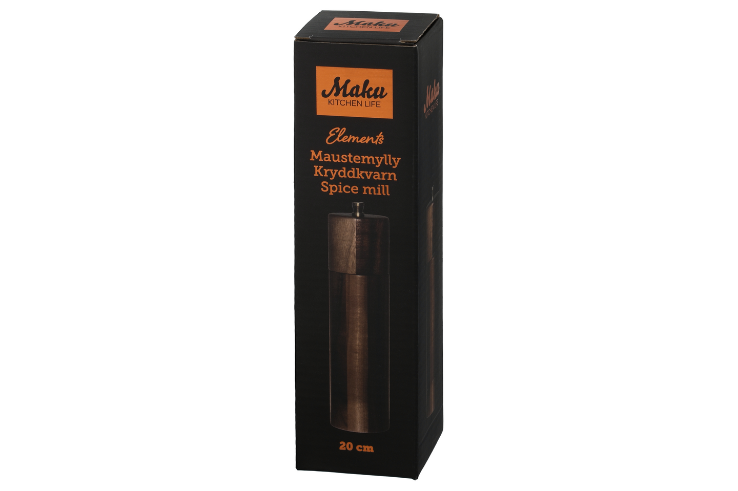 Maku Elements maustemylly 21 cm akasia