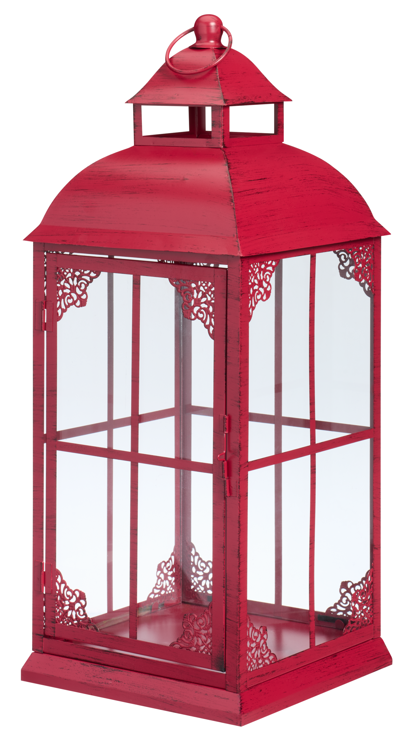 myhome Pitsi lyhty 42cm antiikinpunainen