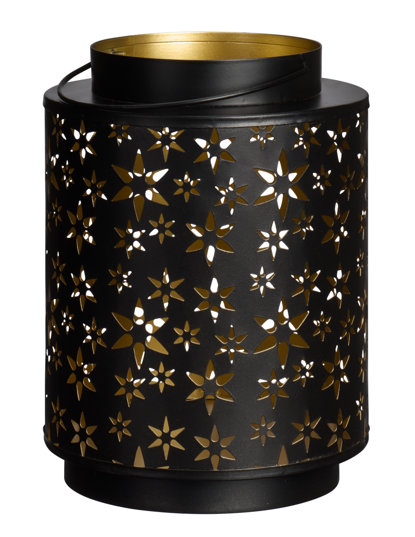 myhome Saga metallilyhty musta/kulta 24 cm