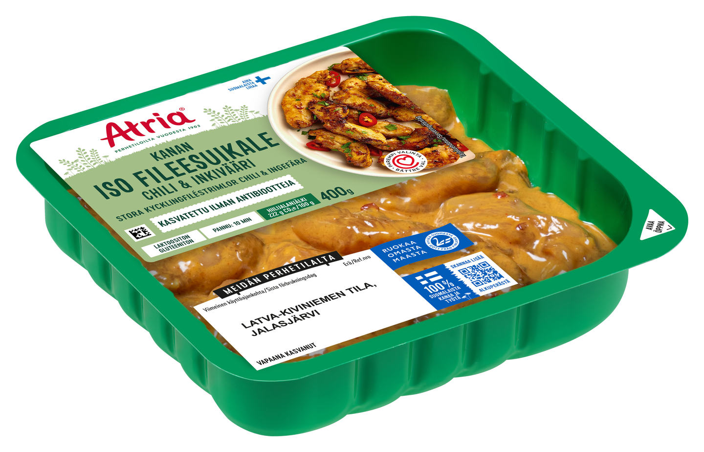Atria kanan iso fileesuikale chili & inkivääri 400 g