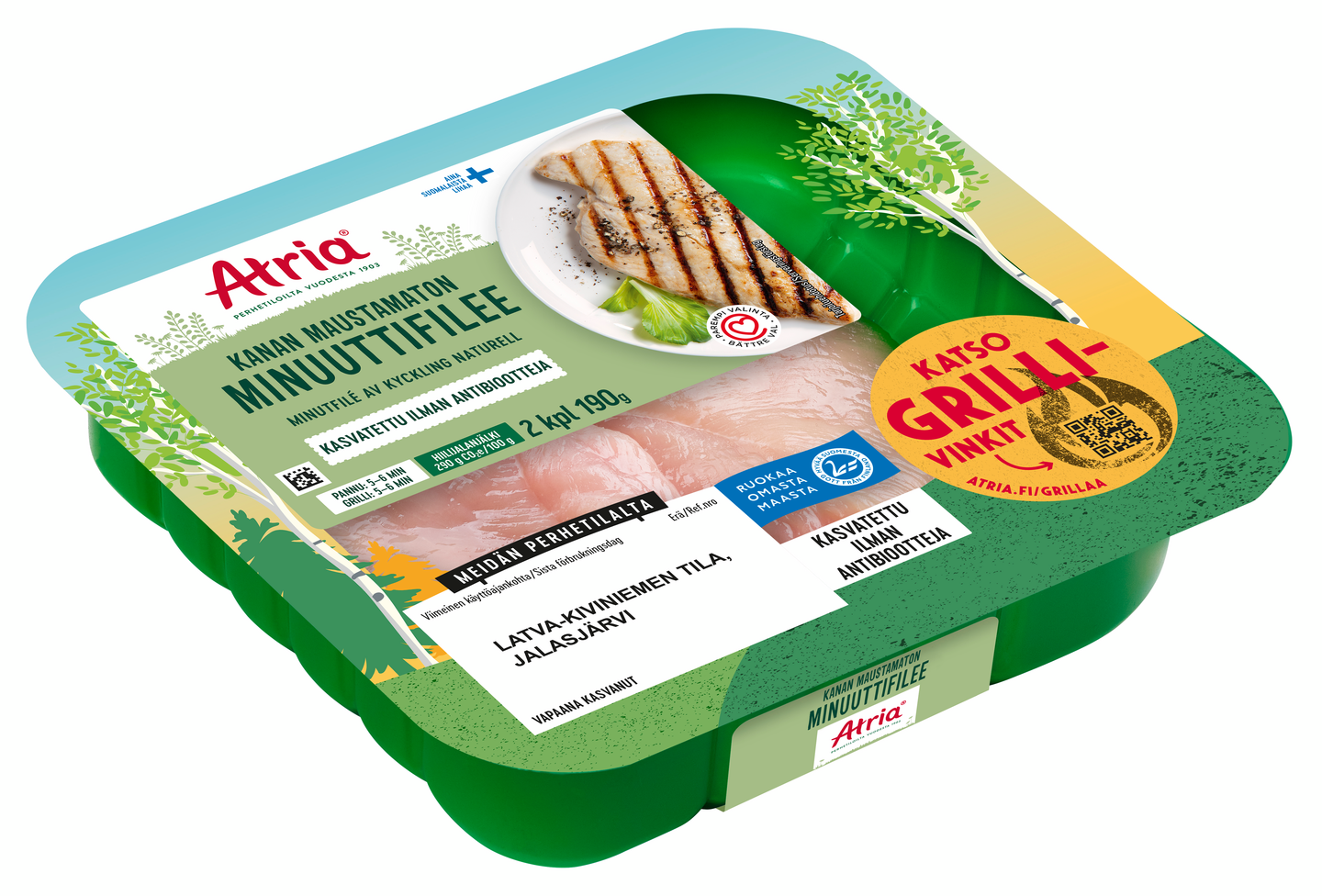 Atria Kanan Minuuttifilee maustamaton 190 g