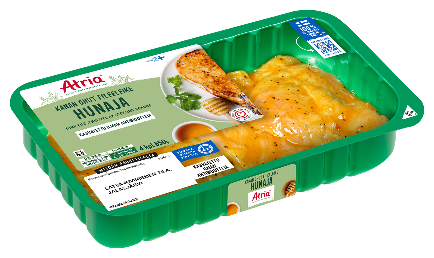 Atria kanan ohut fileeleike hunaja 650 g