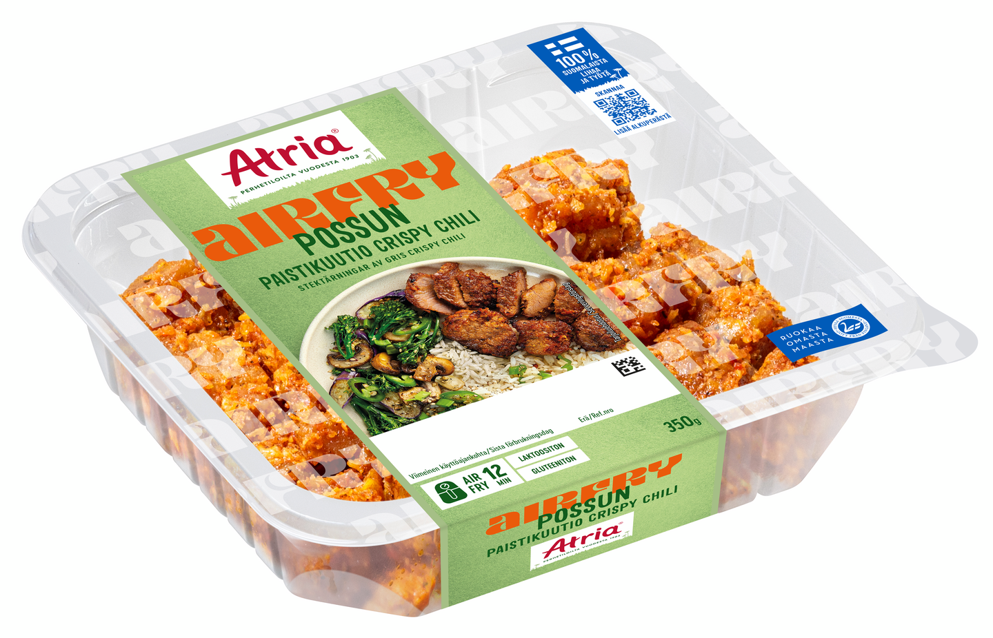 Atria Airfry possun paistikuutio crispy chili 350 g