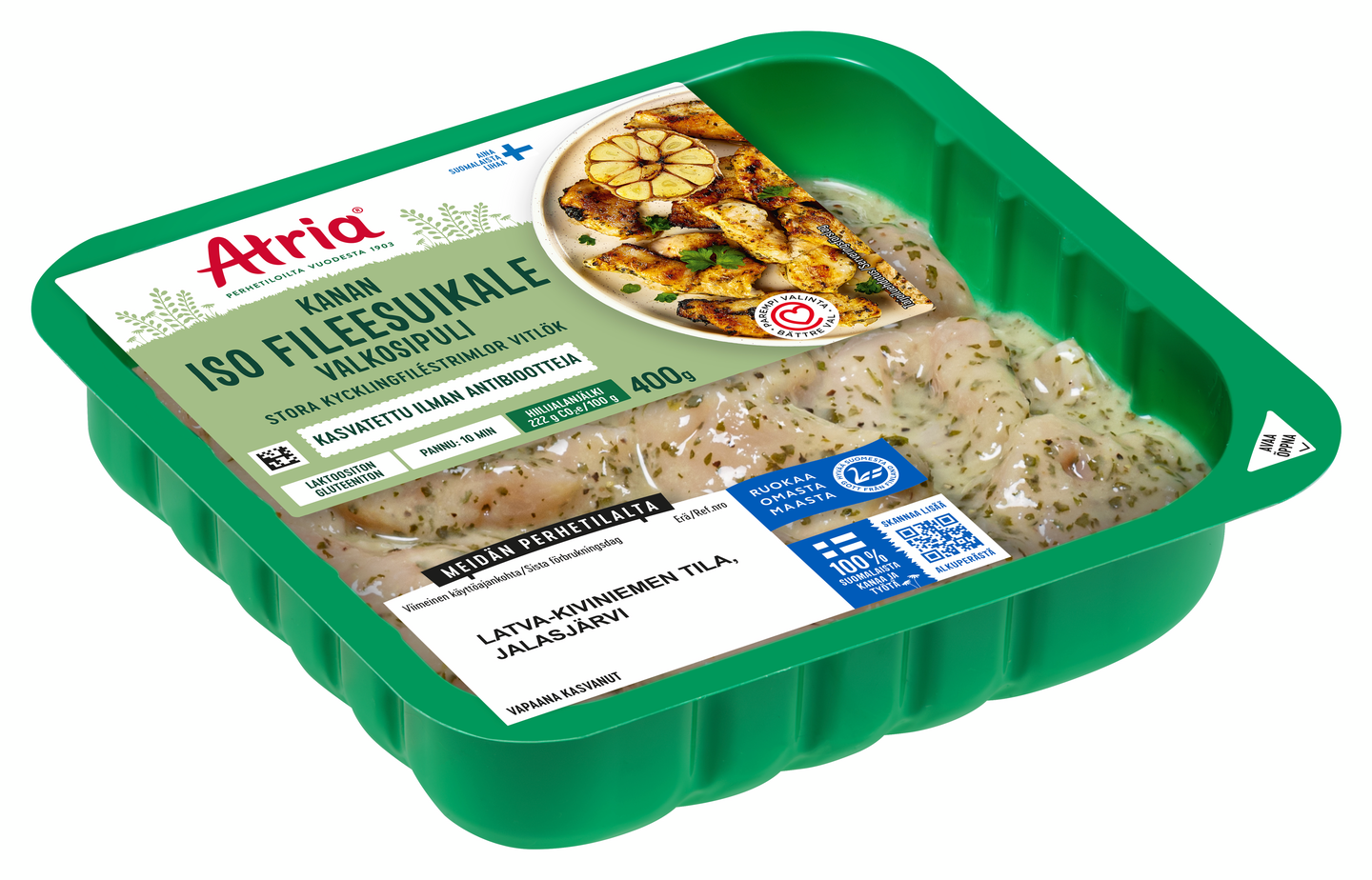 Atria kanan iso fileesuikale valkosipuli 400 g